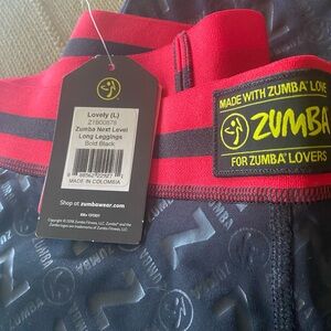 Zumba Fitness Gray Patterned Leggings